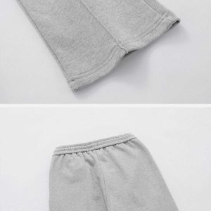 sleek solid color sweatpants with drawstring urban fit 1994