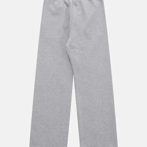 sleek solid color sweatpants with drawstring urban fit 3692