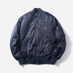 sleek solid color zipup coat winter essential 1268