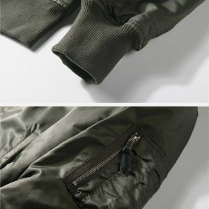 sleek solid color zipup coat winter essential 3534