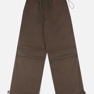 sleek solid layering pants   chic & versatile streetwear 5008