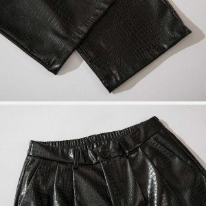 sleek straight leather pants   urban chic & timeless style 1696