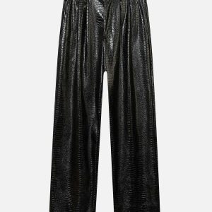 sleek straight leather pants   urban chic & timeless style 5490