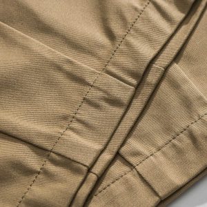 sleek twill wideleg pants solid & youthful style 1376