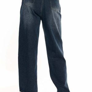sleek wide leg jeans   youthful straight cut design 3357