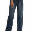 sleek wide leg jeans   youthful straight cut design 8168