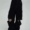 sleek zip off detachable pants versatile streetwear look 3392