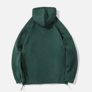 sleek zip up hoodie with side pockets   urban chic 3557