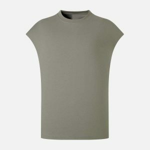 sleeveless retro cotton tee edgy & vibrant streetwear 6190