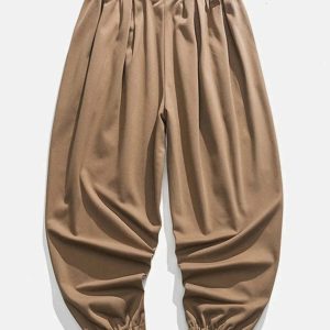 solid bunch feet pants sleek solid color pants with bunch feet design 8133