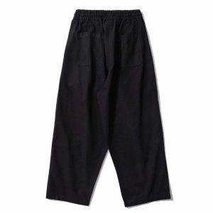solid color casual pants sleek loose fit & urban comfort 5286