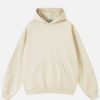 solid cotton hoodie   sleek & comfortable urban essential 8565