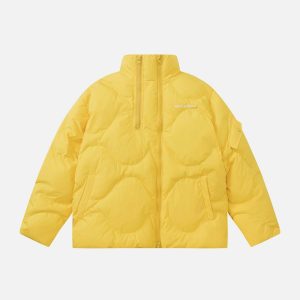 solid double zipper coat   chic & warm winter essential 1967