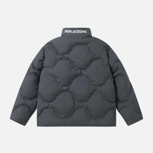 solid double zipper coat   chic & warm winter essential 8228