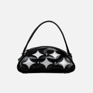 star applique handbag   chic & youthful urban accessory 4771