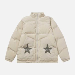 star detachable winter coat versatile star winter coat detachable design chic 4925