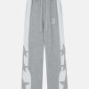 star embroidered pants youthful & dynamic streetwear 3570