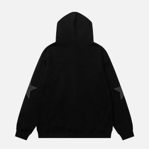 star graphic hoodie youthful & dynamic streetwear appeal 2837