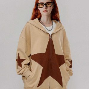 star graphic hoodie youthful & dynamic streetwear appeal 7862