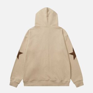 star graphic hoodie youthful & dynamic streetwear appeal 8656