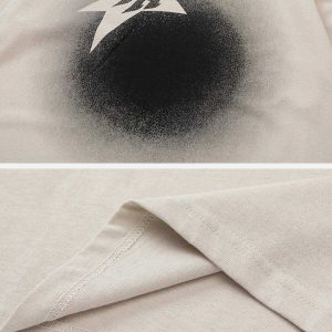 star inkjet print tee dynamic & youthful streetwear 8580