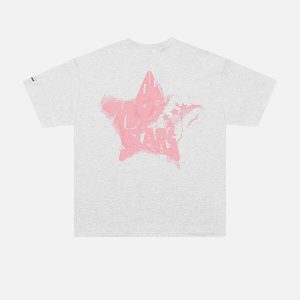 star letter print tee youthful & bold streetwear essential 8103