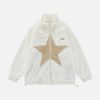 star patchwork coat   youthful & trendy urban appeal 2900