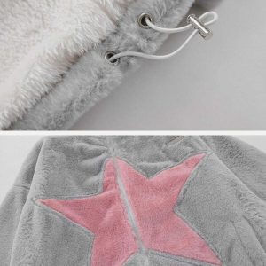 star patchwork coat   youthful & trendy urban appeal 8658
