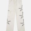 star print sweatpants youthful & dynamic streetwear choice 6392