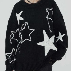 star tassel sweater   youthful star tassel sweater iconic design 1228