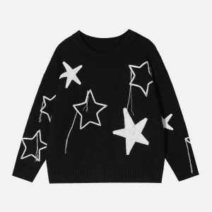 star tassel sweater   youthful star tassel sweater iconic design 8579