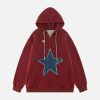 starlight denim patchwork hoodie   youthful urban appeal 4936
