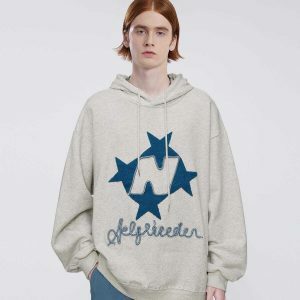 stellaris embroidered hoodie   chic urban streetwear 7135
