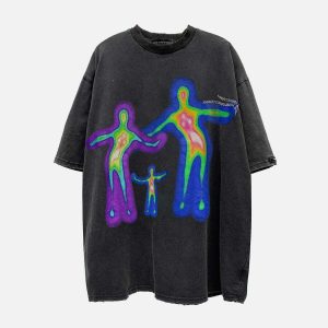 thermal imaging print tee dynamic thermal print t shirt urban & youthful style 3526
