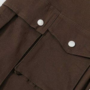 trendy button cargo pants multi pocket urban fit 1711