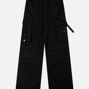 trendy multi pocket cargo pants   urban & youthful fit 1613