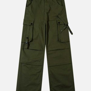 trendy multi pocket cargo pants   urban & youthful fit 2365
