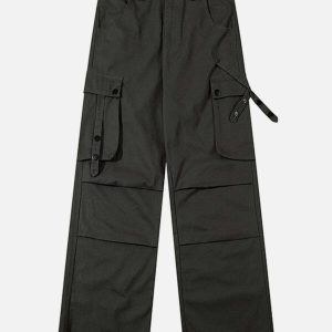 trendy multi pocket cargo pants   urban & youthful fit 4578