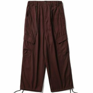 trendy multi pocket cargo pants sleek urban fit 2531