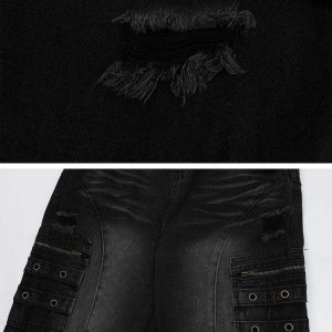 trendy multi pocket jeans straight leg urban appeal 2576