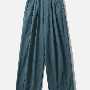 trendy multi wrinkle baggy pants dynamic streetwear look 4504