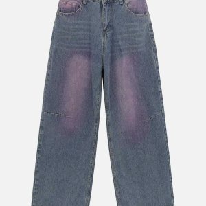 trendy tie dye jeans vibrant wash & urban fit 6172