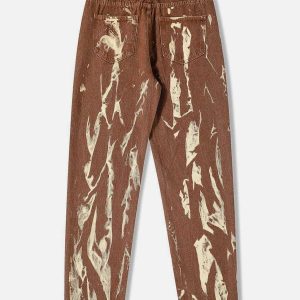 trendy tie dye washed pants youthful streetwear vibe 1738