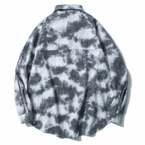 trendy tiedye longsleeve shirt youthful streetwear appeal 5548