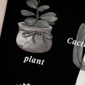 tropical plant tee youthful print & urban style 6842