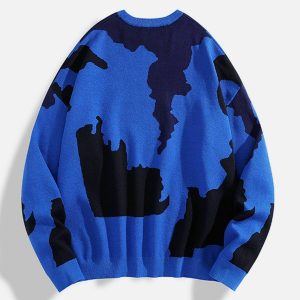 urban camo block sweater   edgy & trending streetwear 1913