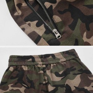 urban camo drawstring shorts sleek & trendy design 4025