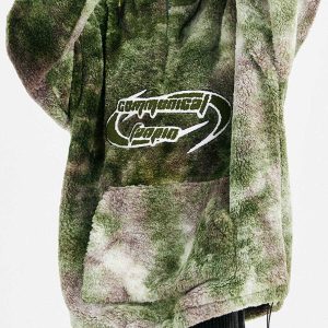 urban camo sherpa pullover cozy & edgy winter essential 8683