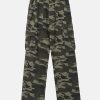 urban camo trousers with sleek slit design youthful edge 7753