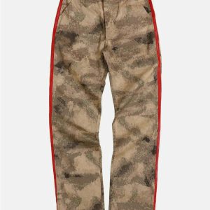 urban camo zip pants adjustable & sleek design 4411